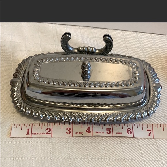 Vintage Irvinware Chrome Butter Dish - Picture 6 of 7
